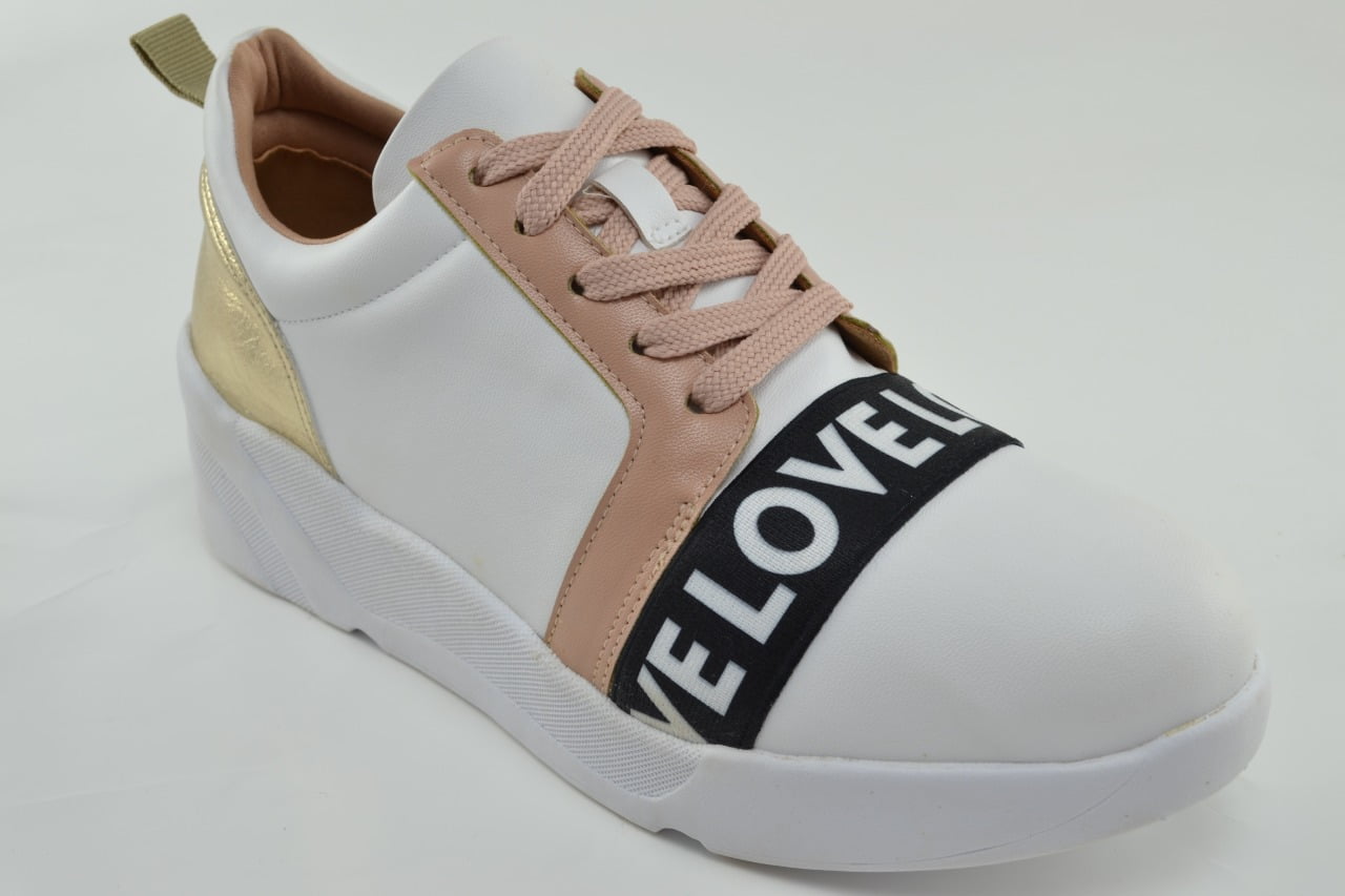 TÊNIS OFFLINE FLOATHER BRANCO/GOLD - Loja Cléo